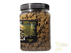 Xtreme Scrapers Wafers — ingrédients cellulose naturelle, soutiennent le régime des poissons.