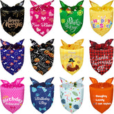Bandanas Xuniea pour chien et chat – thème Noël, lavables et ajustables pour fêtes.