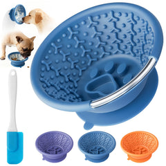 XUOEGUZ assiette chien anti-glisse ouverture-large pour repas lent et calme
