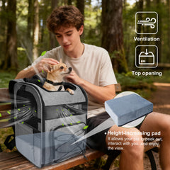XUVIRA sac-dos porte-chien petit, intérieur rembourré pour douceur.