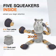 Peluche X-XDUN pour dentition de grand chien, durable et sûre.