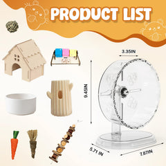 XXYOUPIN roue d'exercice silencieuse 24 cm, pour des sorties calmes.