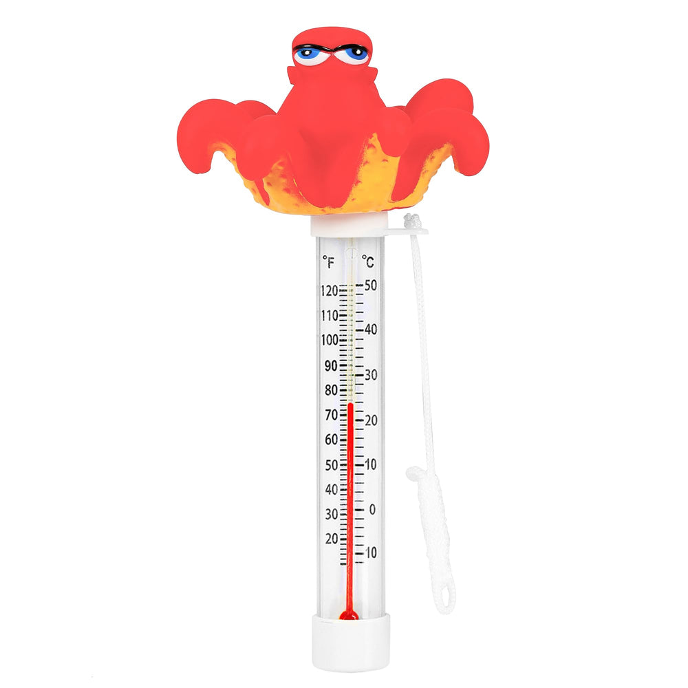 XY-WQ thermomètre piscine design poulpe, lecture clair même loin