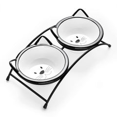 Bols chat surélevés Y YHY pour nourriture et eau, confort et accessibilité.