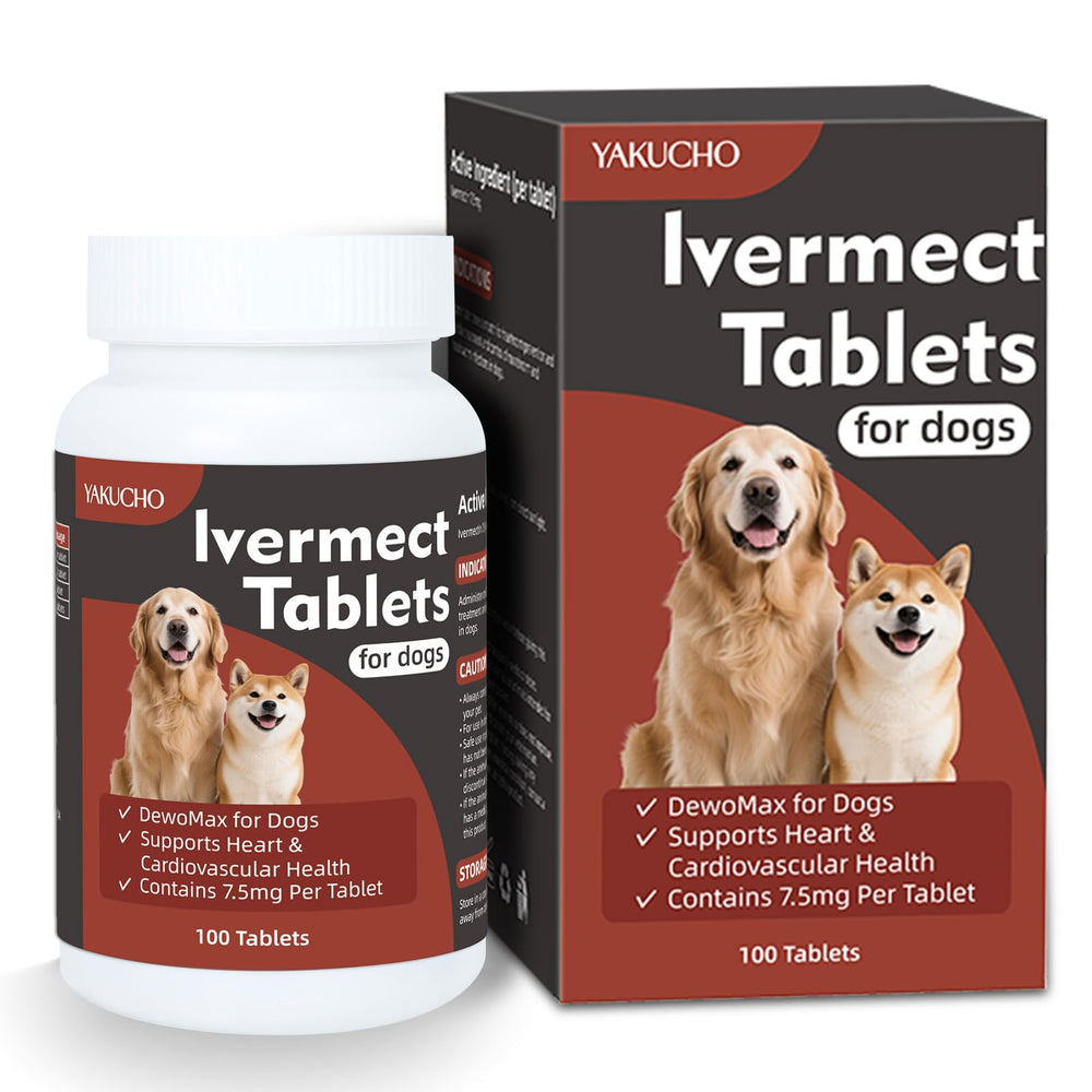 Yakucho Young Heart pour chiens: bouteille de comprimés sans goût pour le cœur.