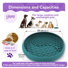 Distributeur lent YAMI pour chat et chien, favorise une alimentation mesurée.