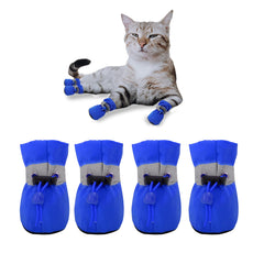 Yaodhaod bottes pour chien petit bleu pied gauche avec traction antidérapante