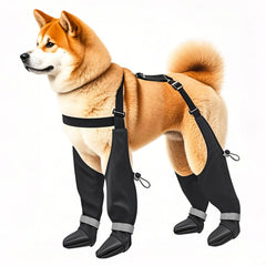 YAQUHO bottes chien grande taille ensemble sécurisé pour promenades et jeux.