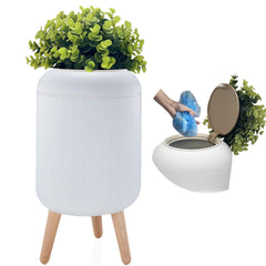 Poubelle Yatmung extérieure en forme de plante pour dissimuler les déchets.