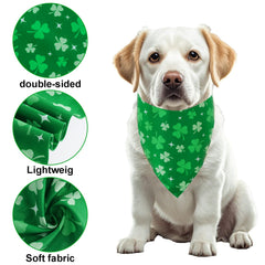 Bandana Yeabwps Saint-Patrick taille unique, convient petits et grands chiens.
