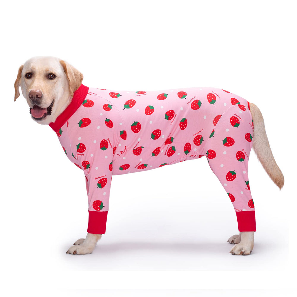 Yeapeeto combinaison récupération chien Strawberry 3XL, confort post-chirurgie.