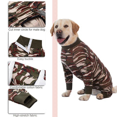 Yeapeeto combinaison récupération chiens tissu-doux-elastique, douceur sur la peau