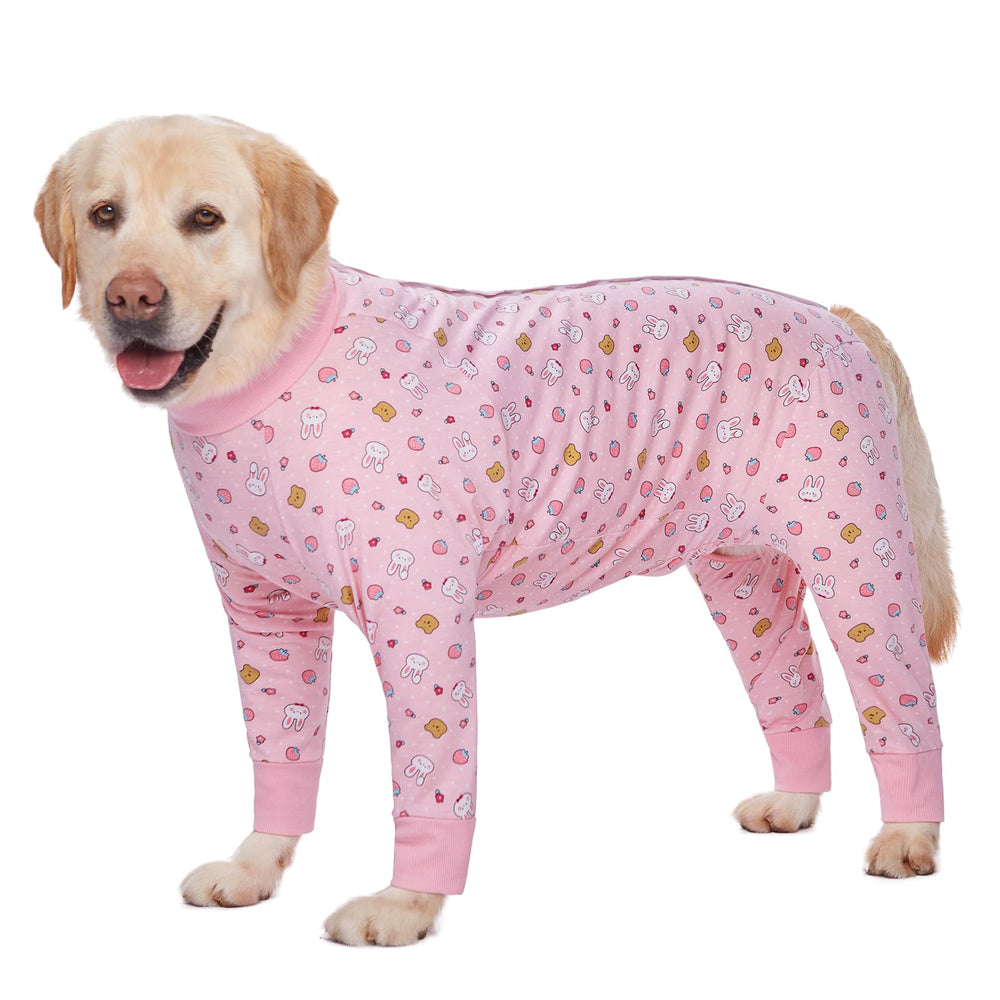 Yeapeeto combinaisons rétablissement chien 6XL rose lapin, offre confort et liberté.