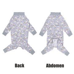 Yeapeeto pyjama post-chirurgie chien 6XL gris — permet manger et dormir librement.