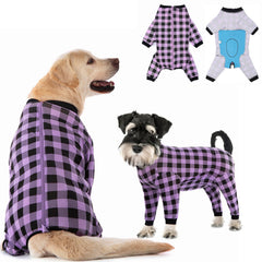 Yeapeeto Recovery Suit chien — vue avant, confort et couverture pendant la récupération.
