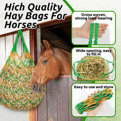 YedsIntu sacs foin cheval grille 2,3 x 2,3 pouces pour mastication lente.