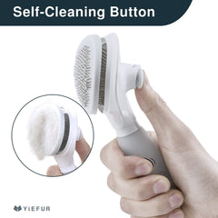 Brosse YiEFUR pour chats — poils courts, entretien rapide et brushing agréable