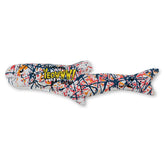 Jouet poisson peint Yeowww Pollock, stimulant l activité féline grâce à la cataire biologique.