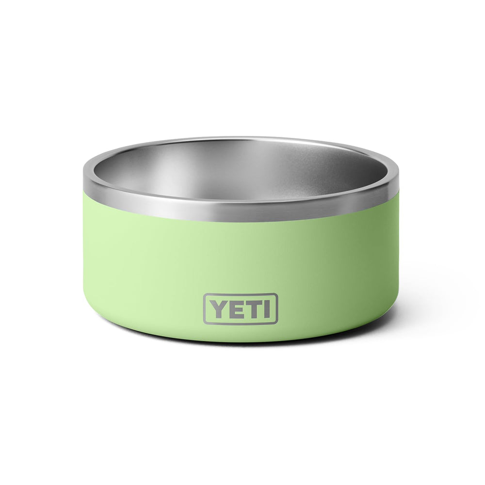 Gamelle YETI Boomer 8 en inox couleur Key Lime, grande capacité pour croquettes et eau.