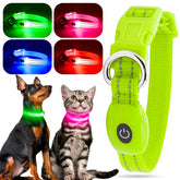 Collier LED YFbrite vert XS pour petit chien, haute visibilité nocturne.