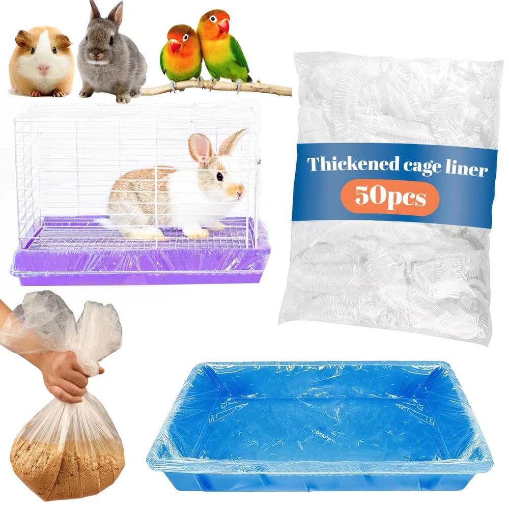 Liner Yhalyea pour cage petits animaux, taille 37x19, observation facile des excréments.
