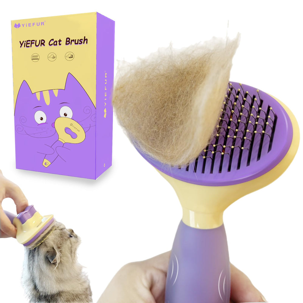 YiEFUR brosse chat poil doux, sensation agréable lors du brushing.