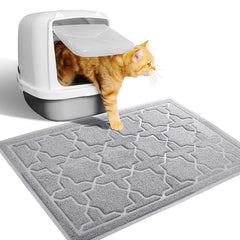 Tapis Yimobra pour chat sous litière capturant les grains et protégeant le sol