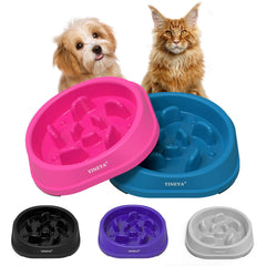 Bol lent YINEYA avec design-masque pour petit chien, rendant l'alimentation plus calme.