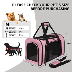 Porte-chat Yipincover, deux poignées de transport robustes et sécurisées.