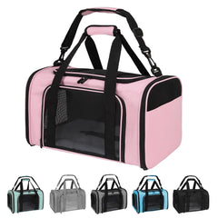 Porte-chat Yipincover rose moyen, transport sûr et confortable pour petit animal.