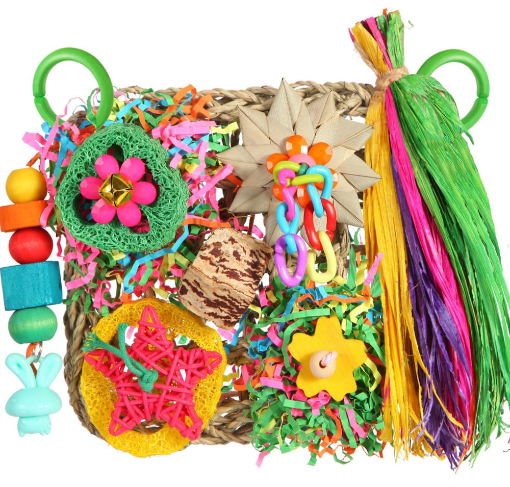 YIXUND tapis-forage perruche: stimulation naturelle et jeu engageant