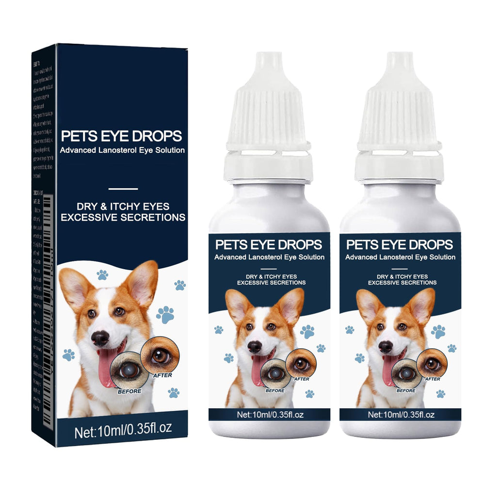 Gouttes oculaires Yocisku pour chiens, flacon 2x10 ml, soutien visuel.