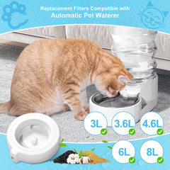 Filtre YOIHABV triple filtration, capture cheveux et impuretés pour eau plus propre.