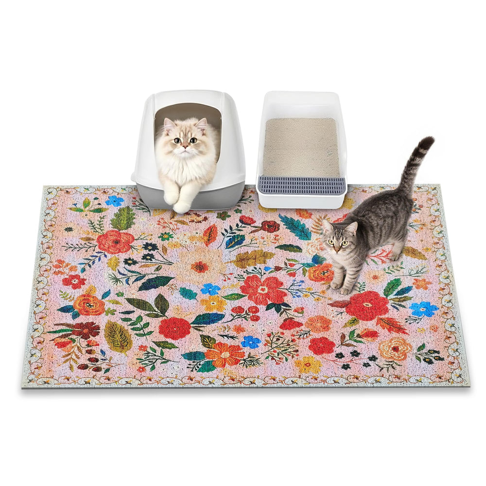YOSEPATI Tapis Litière Chat – vue haute, capture efficace des granulés