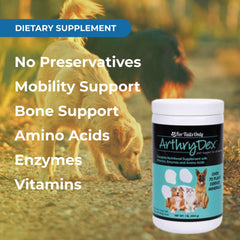 Arthrydex: poudre vétérinaire sûre à mélanger à l’alimentation