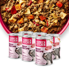YOUR PET'S KITCHEN: boîte humide au boeuf, repas pratique et savoureux pour chien.