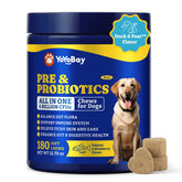 YoYoBay Probiotiques chien – bouteille montrant l'emballage et le soin quotidien.