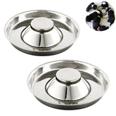 Bol YUDANSI chiot en inox grand diamètre; offre espace pour plusieurs chiots