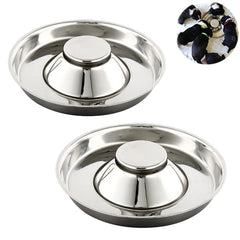 Bol YUDANSI chiot en inox grand diamètre; offre espace pour plusieurs chiots