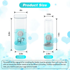 YUEPET alimentateur pour lapin, capacité 1200 ml, alimentation fiable.