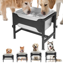 Bol d'eau surélevé YUEPET, grande capacité pour chiens de grande taille.