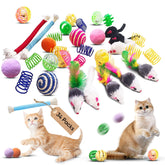 Jouets ressorts colorés YULOYI pour chats: stimulation visuelle et jeu actif.
