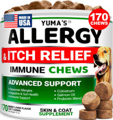 Friandises anti-allergie YUMA'S dans une boîte de 170 pour démangeaisons potentielles.