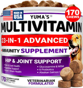 YUMA'S – bouteille-chien-vitamine-170-traites soutient l'énergie quotidienne