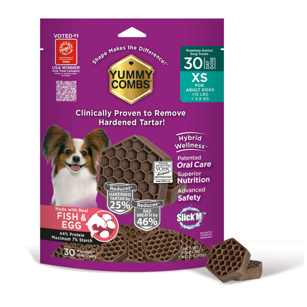 Yummy Combs – paquet dentaire chien petit, démarrage d’hygiène bucco-dentaire.