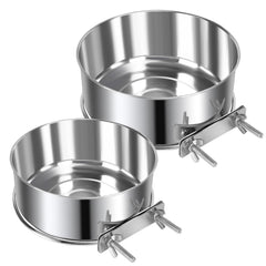 Bol Yummy Sam d’alimentation et d’eau fixé sur cage, anti-déversement pratique.