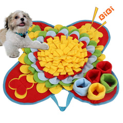 Tapis Snuffle Yummy Sam pour petit chien, stimulation mentale et détente après le jeu.