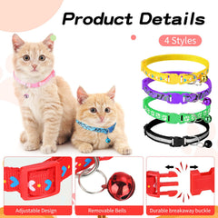 Collier nylon Yunsailing doux et robuste, adapté aux chats actifs.