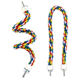 Perchoir bungee Yuntop en spirale pour perroquet, soutien et stimulation.