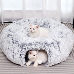 Le tunnel-chat-doudou de YUYAFN offre un espace douillet pour le repos et le jeu.